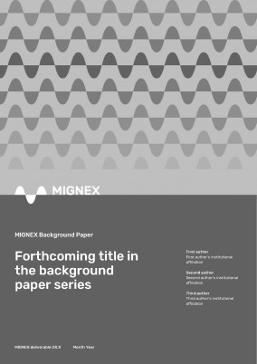 Forthcoming Background Paper Cover Page