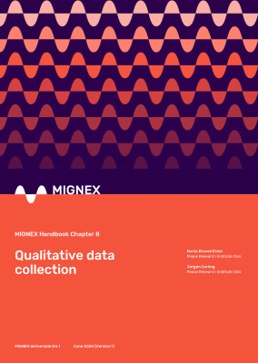 Cover image of MIGNEX Handbook Chapter 8: Qualitative data collection