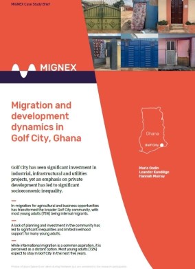Cover image: Migration and development dynamics in Golf City, Ghana