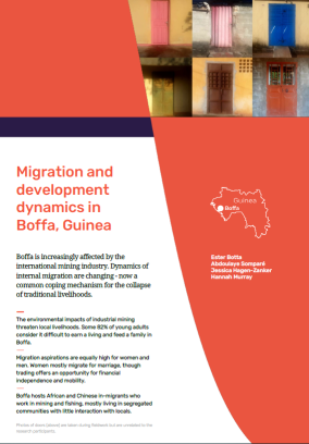 Cover image: Migration and development dynamics in Boffa, Guinea