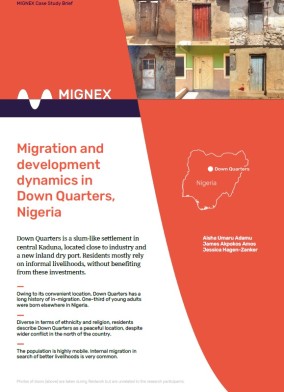 Cover image: Migration and development dynamics in Down Quarters, Nigeria