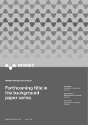 Forthcoming Background Paper Cover Page