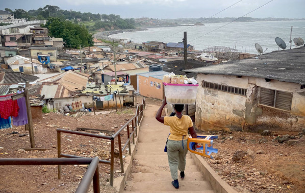 Fieldwork in Ghana, MIGNEX project. Photo: Jørgen Carling