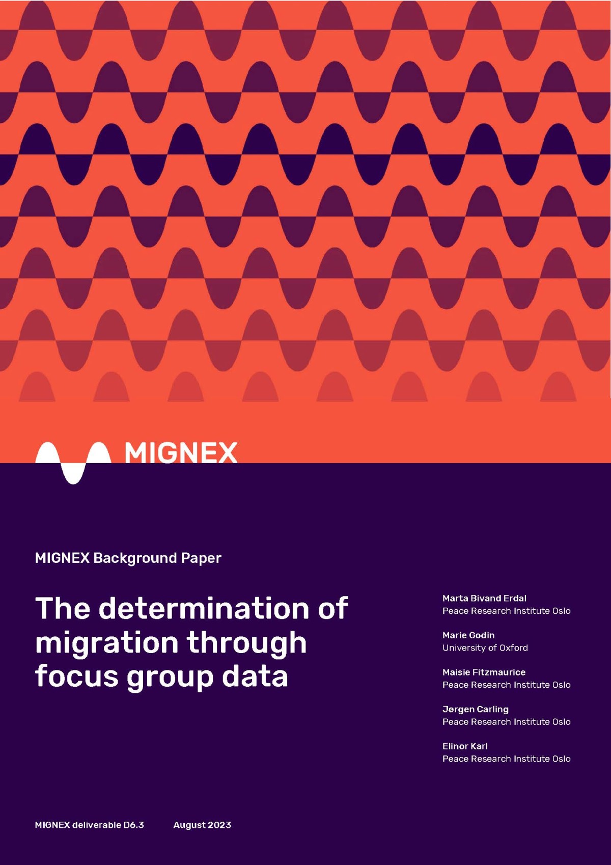 The Determination Of Migration Through Focus Group Data MIGNEX