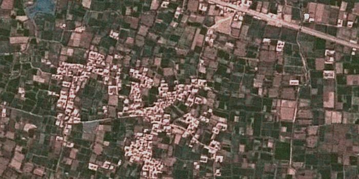 Google Earth image of Zindajan, Afghanistan