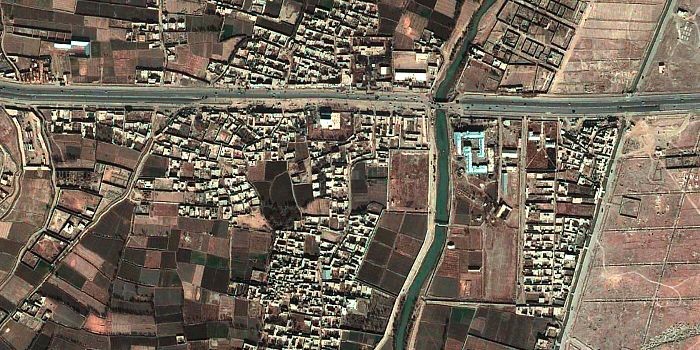 Google Earth image of Bagrami, Afghanistan