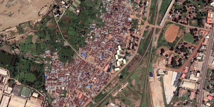 Google Earth image of Down Quarters, Nigeria