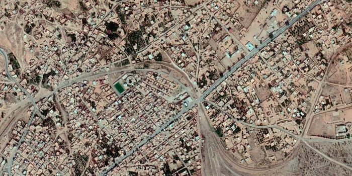 Google earth image of Al-Rudayyif, Tunisia