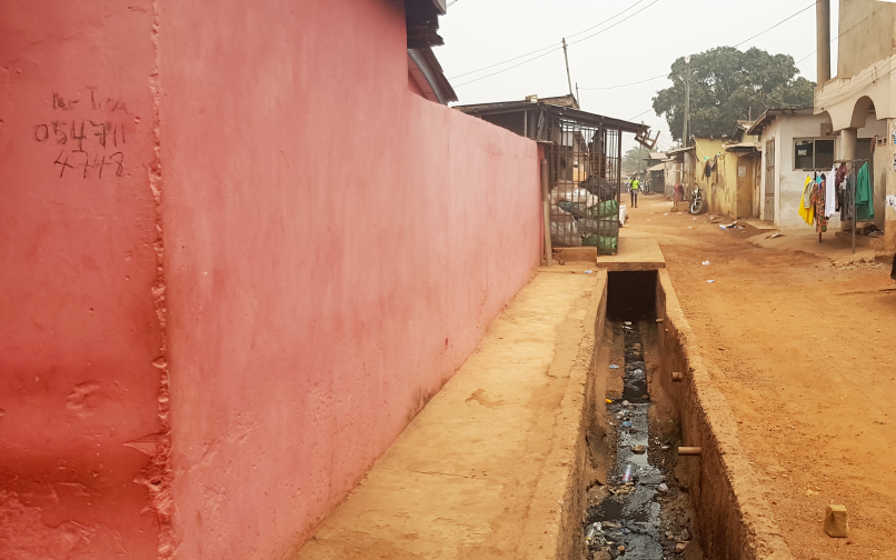 A street in the Madina Zongo, Ghana. 