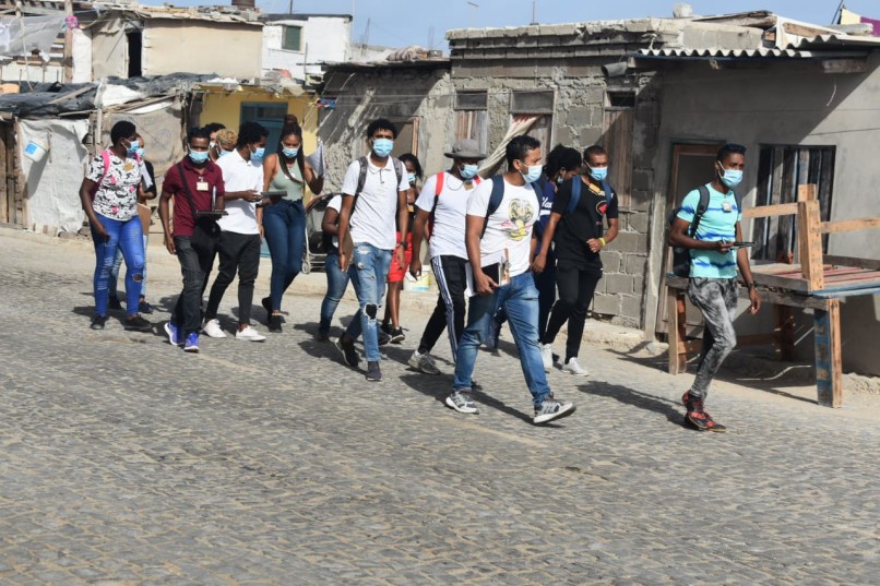 Data collection in São Nicolau, Cabo Verde