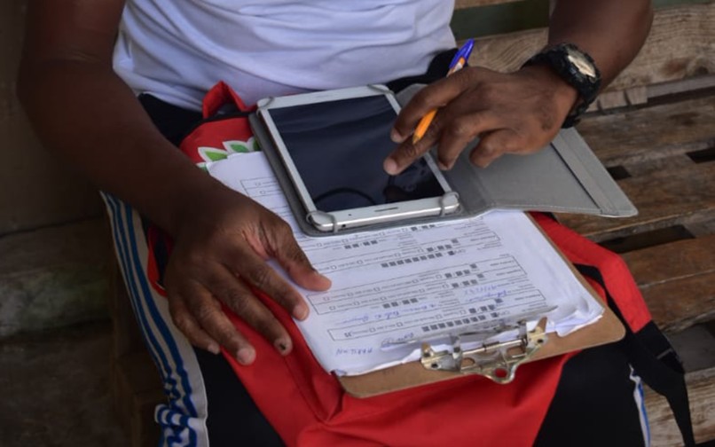 Data collection in Boa Vista, Cabo Verde. Diana Santos for MIGNEX